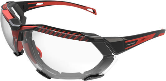 FF4 Sunglasses - Foam - Black/Red - Clear