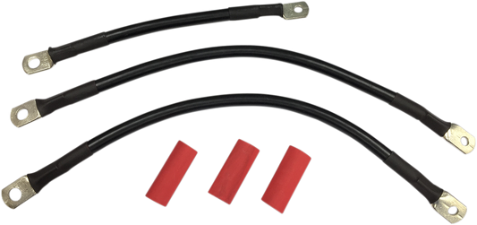 Black Battery Cable Set - '93-'08 FL