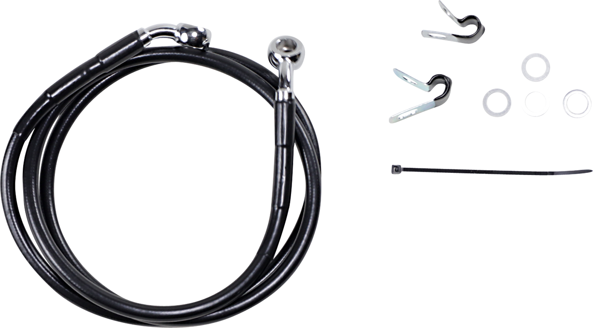 Línea de Freno Delantero de 6" - Negro