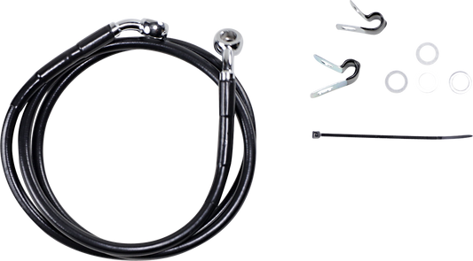 Línea de Freno Delantero de 6" - Negro