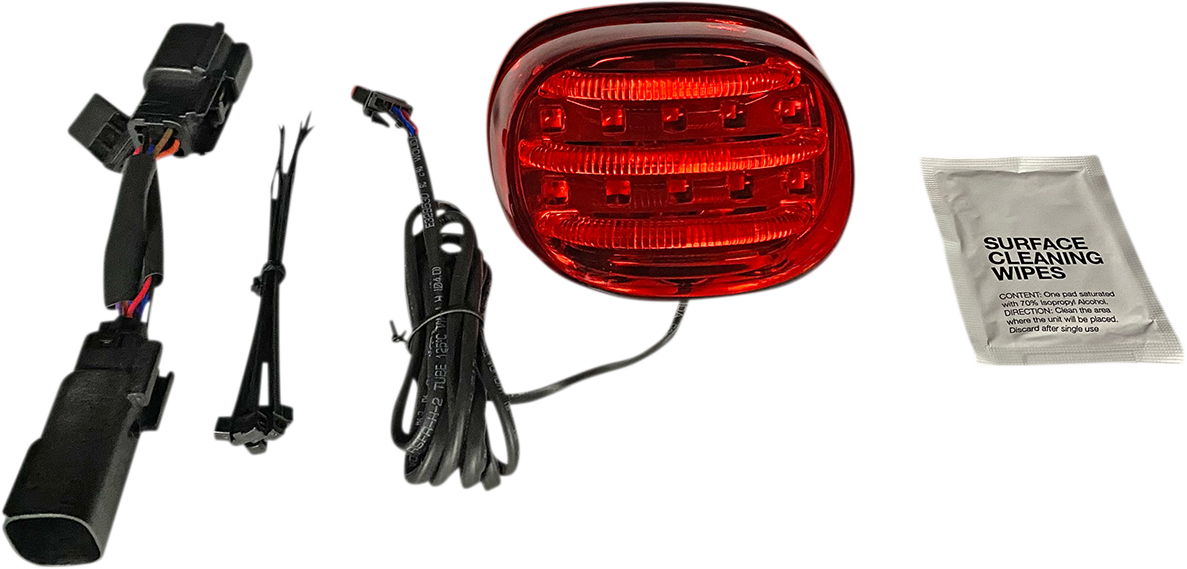 Mini Taillight -  Turn Signal Eliminator Mount - Red