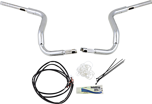 12" Chrome 1-1/2" Rounded Top Handlebar Kit00431