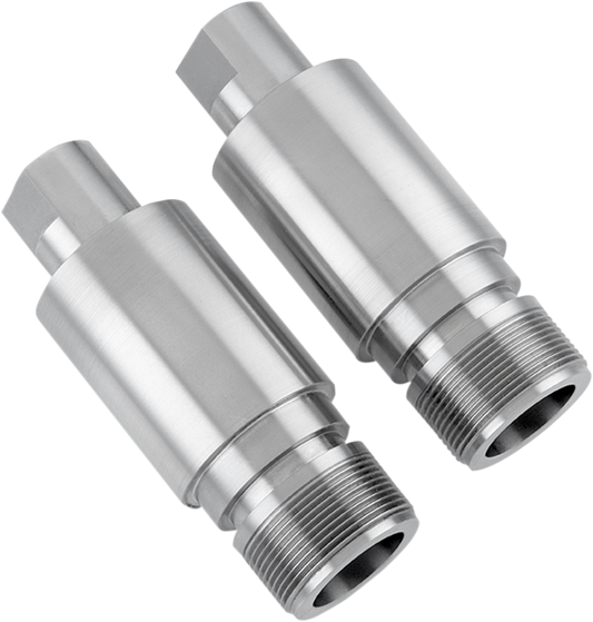 Chrome Fork Tube Extensions - 39 mm Diameter - Extends +2"