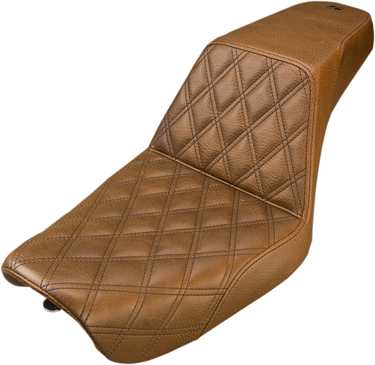 Step Up Seat - Lattice Stitched - Brown - Dyna84430