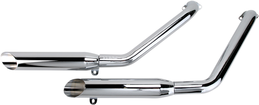 Classic Slashcut Exhaust - Chrome - VT1100