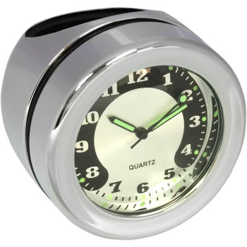 Handlebar Mount Clock - Chrome - For 1.25" Bar
