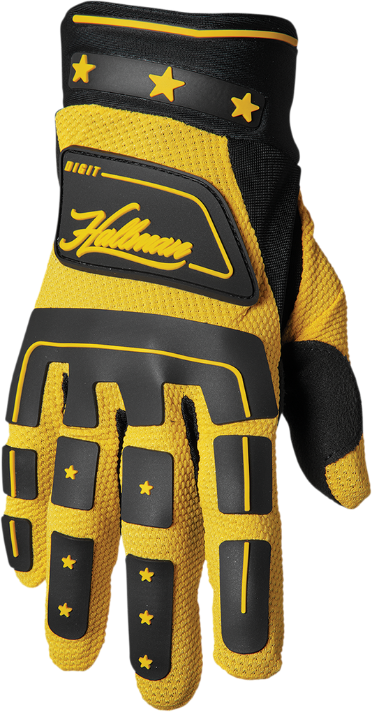 Hallman Digit Gloves - Black/Yellow - Small