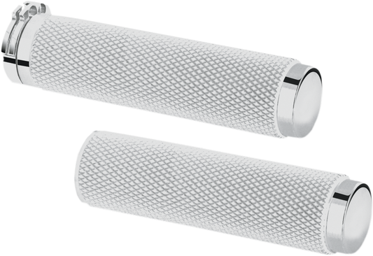 Chrome Knurled Grips