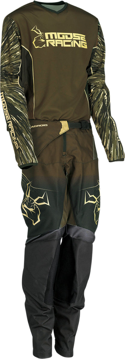 Pantalones MOOSE RACING Agroid Youth - Verde Oliva/Tan