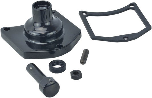 Solenoid End Cover - Starter Button - Gloss Black