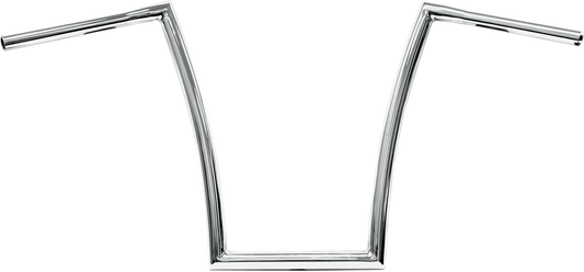 Chrome 1-1/4" Fat Bobber Strip Handlebar With 17" Rise