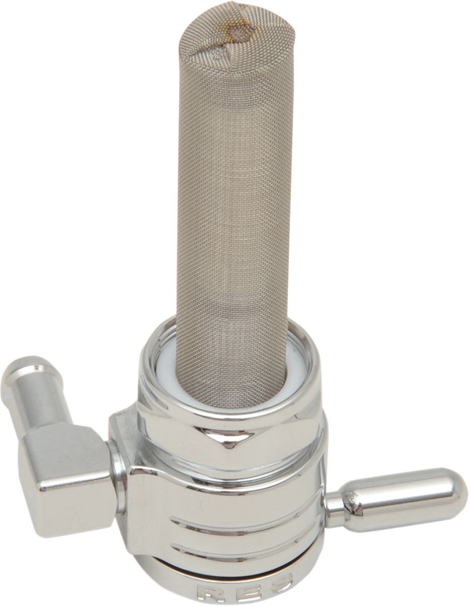 Backward Petcock - Chrome - 22mm