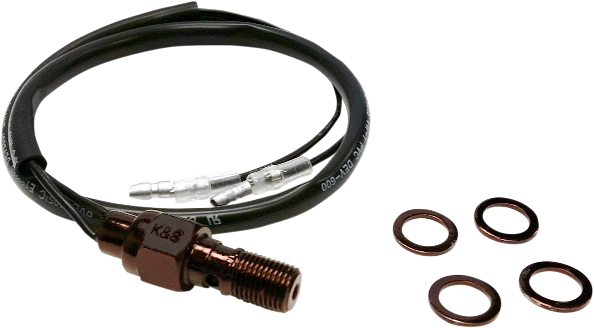 Hydraulic Brake Light Switch - 3/8" Black