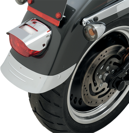 Rear Fender Skirt - Chrome - Embossed