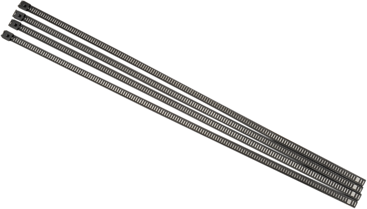 Exhaust Wrap Clamps - Black - 4 Pack