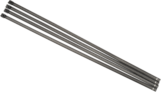 Exhaust Wrap Clamps - Black - 4 Pack