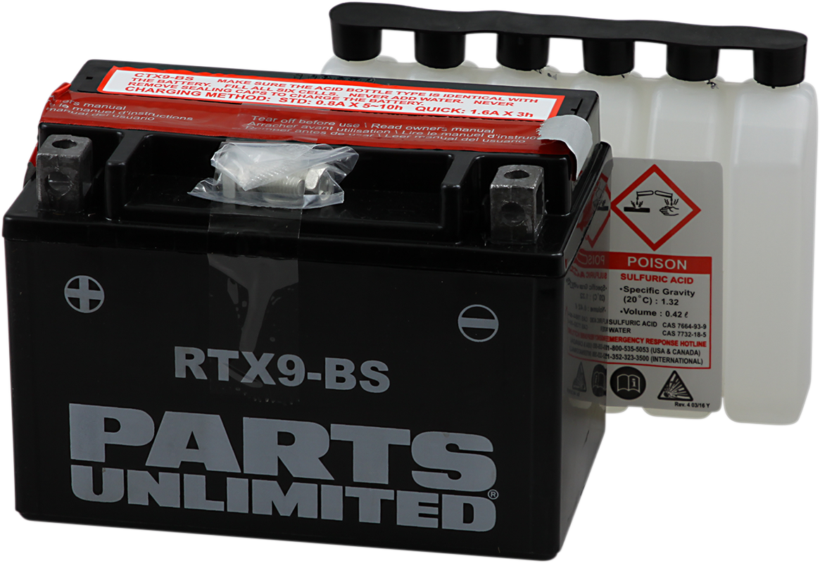 AGM Battery - RTX9-BS .40 L