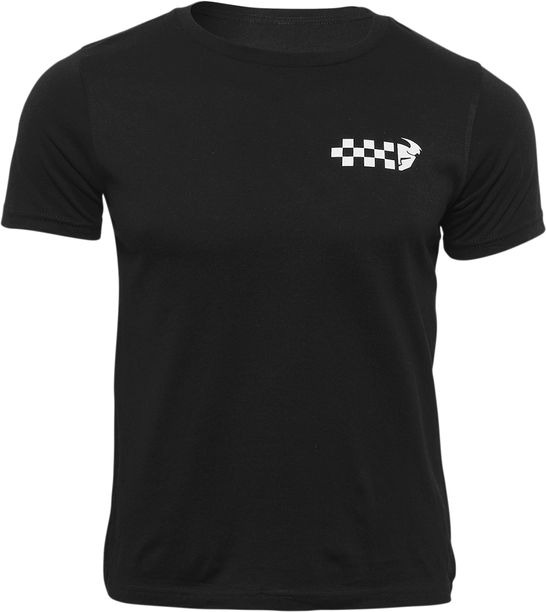 Youth Checkers T-Shirt - Black - XS