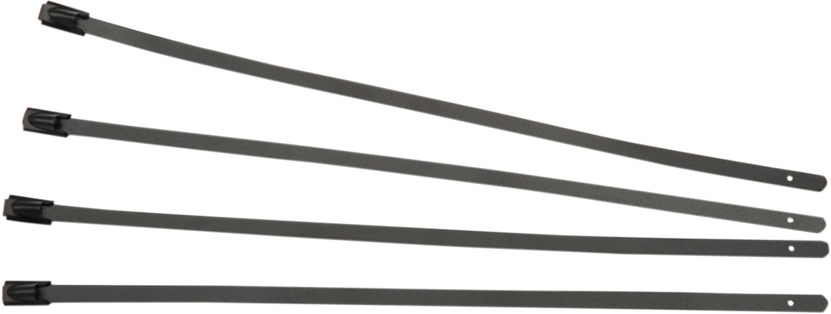 Exhaust Wrap Clamps - Black - 4 Pack