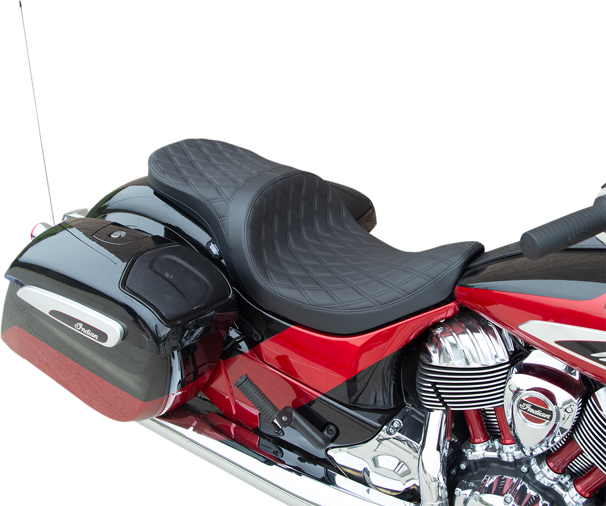 Low Touring Seat - Double Diamond - Black - Solar Reflective