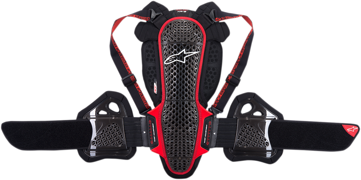 Nucleon KR-3 Back Protector - Black/Red - XS