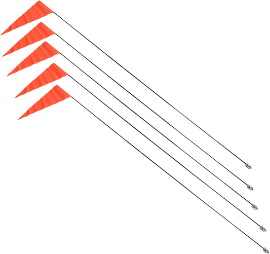 Flag and Pole - 6' Black Pole - 5 Pack