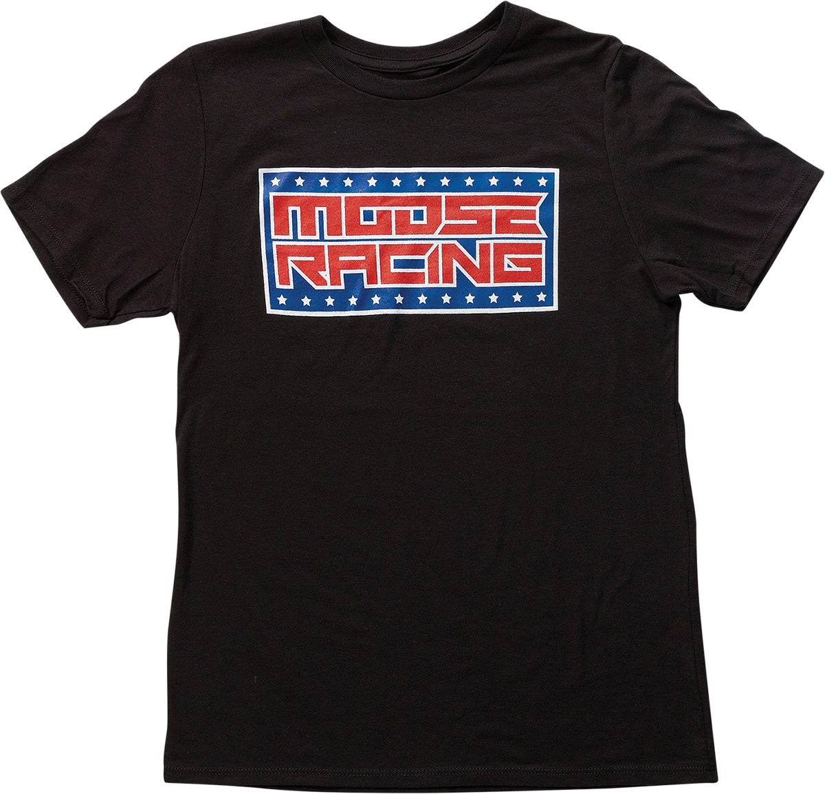 Youth Spangled T-Shirt - Black/Red/White/Blue - XL