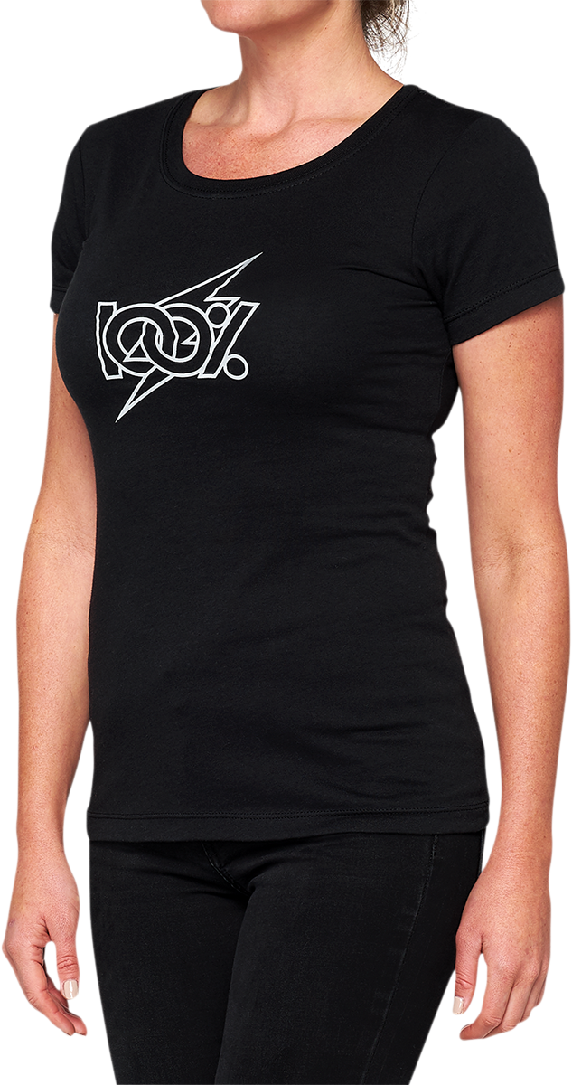 Women's Fioki V-Neck T-Shirt - Black - Medium