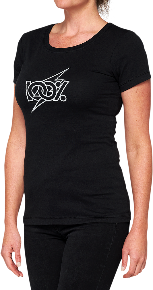 Women's Fioki V-Neck T-Shirt - Black - Medium