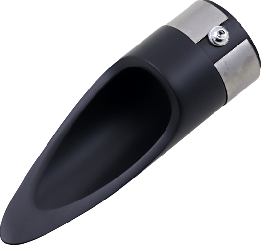 Exhaust Tip - Black - Scalloped