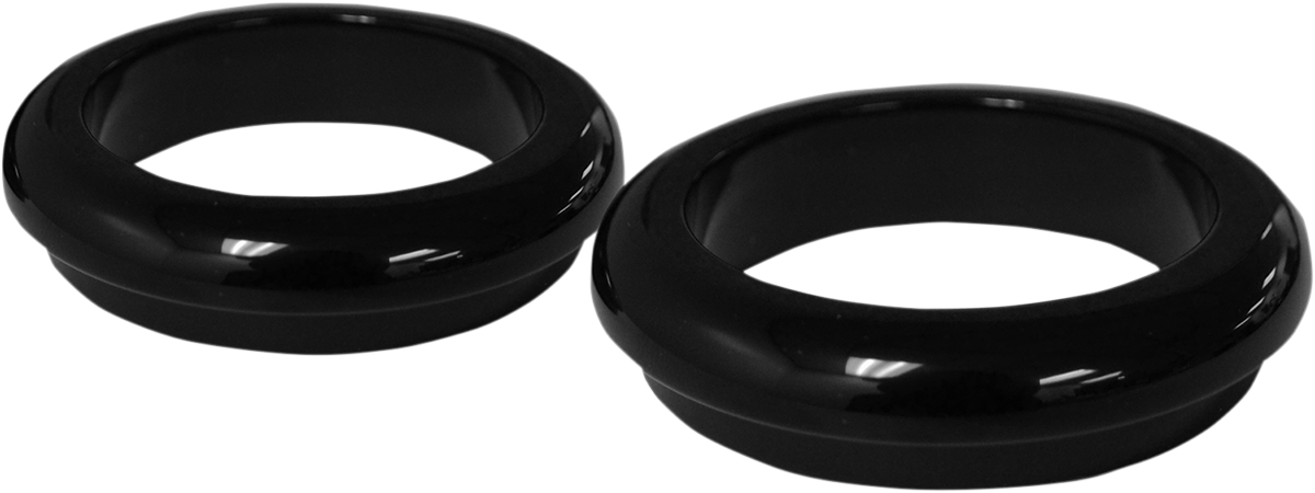 Fork Dust Covers - 49 mm - Gloss Black Powder Coat