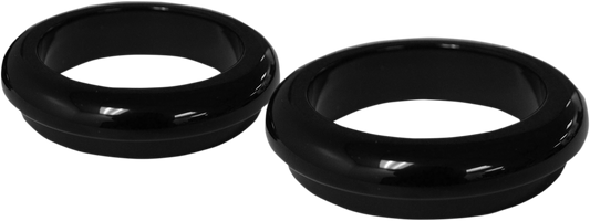 Fork Dust Covers - 49 mm - Gloss Black Powder Coat