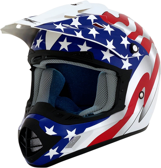 FX-17 Helmet - Flag - White - 3XL