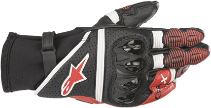 GPX V2  Gloves -Black//White/Red - Small