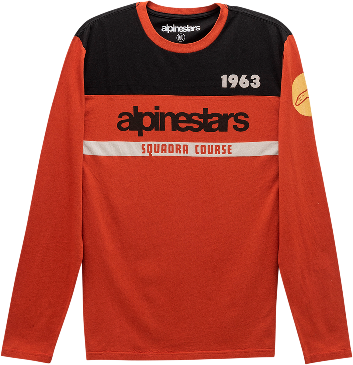 Playera mangalarga Alpinestars Cross Up naranja/negro