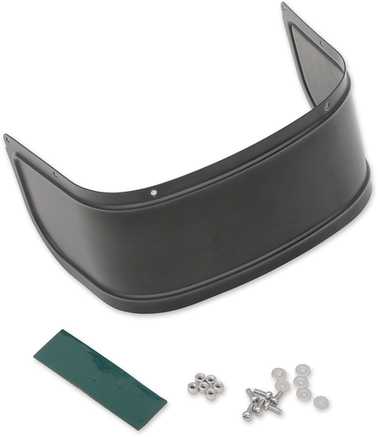 Faldón de salpicadera delantera Negro satinado Liso