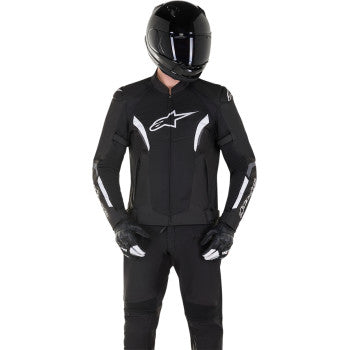 Chamarra textil Alpinestars AST Air v2 - negra/blanco