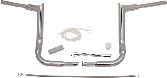 12" Chrome 1-1/2" Pointed Top Handlebar Kit