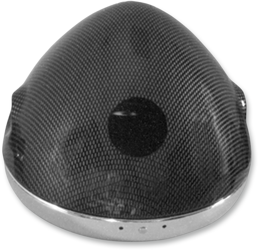 7" Lucas Style Headlight Shell - Faux Carbon