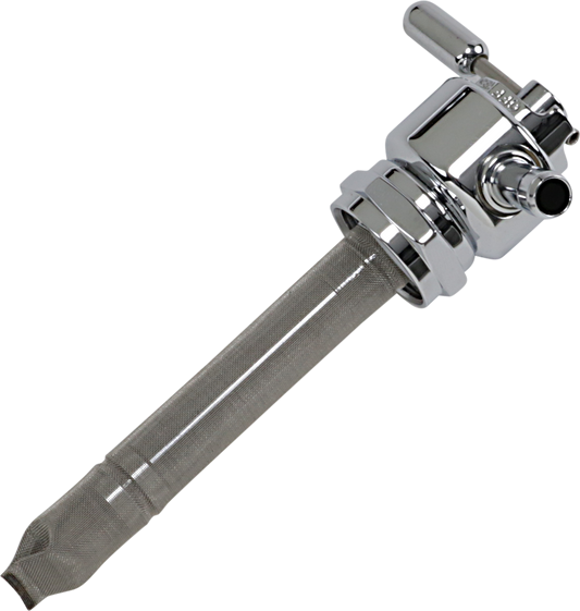 Fuel Valve - Chrome - 22mm - Round