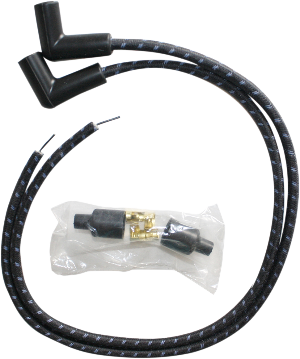 Spark Plug Wires - Black/Blue