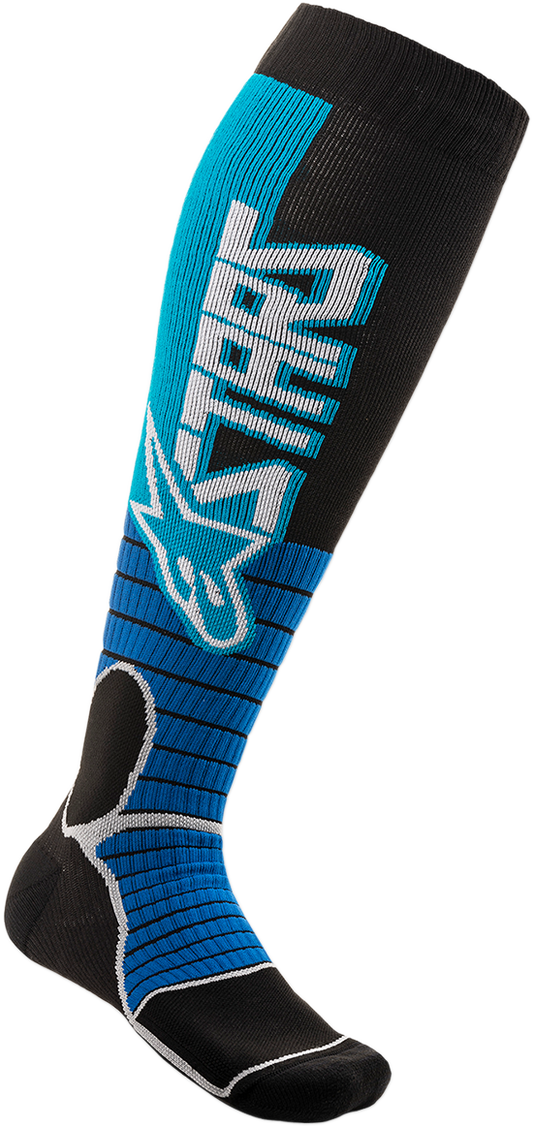 MX Pro Socks - Cyan/Black - Medium