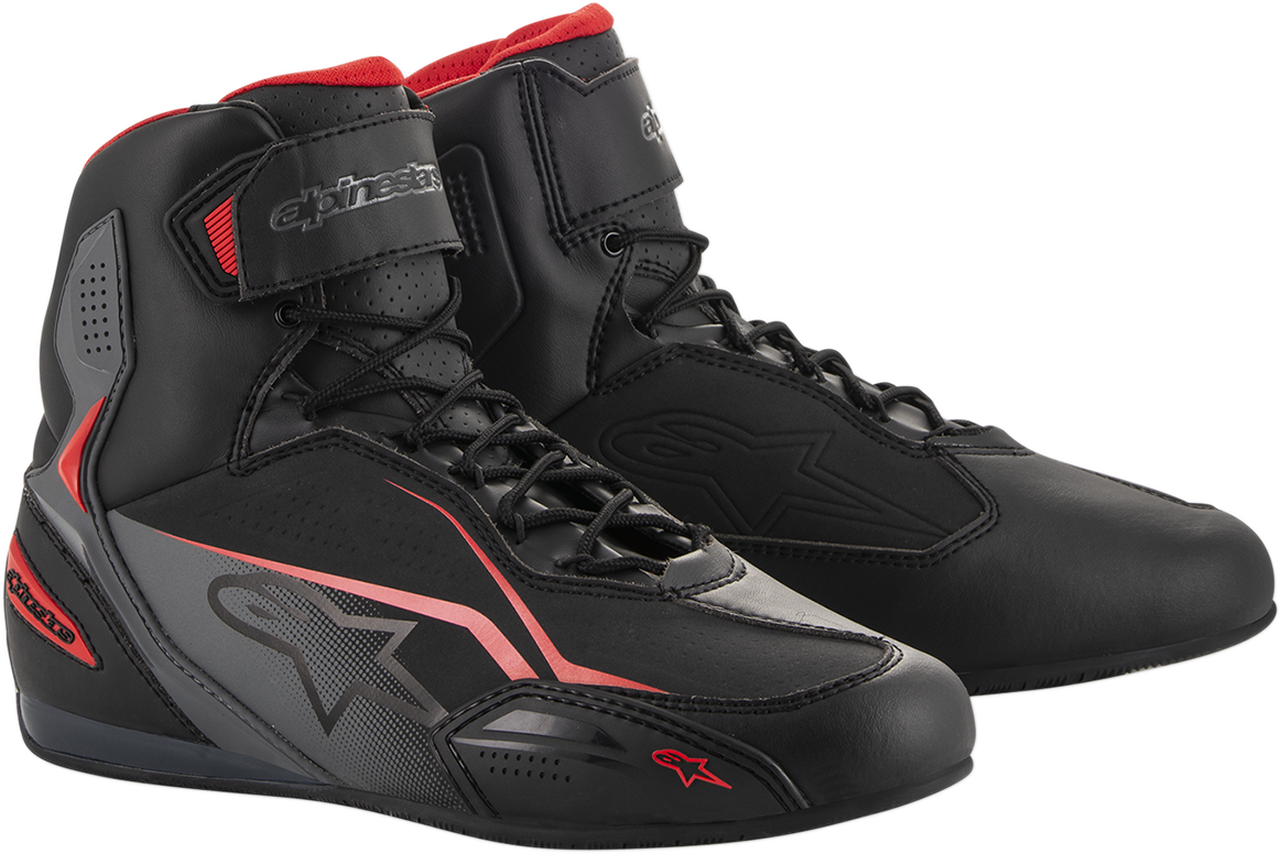 Faster-3 Shoes - Black/Gray/Red - US 7