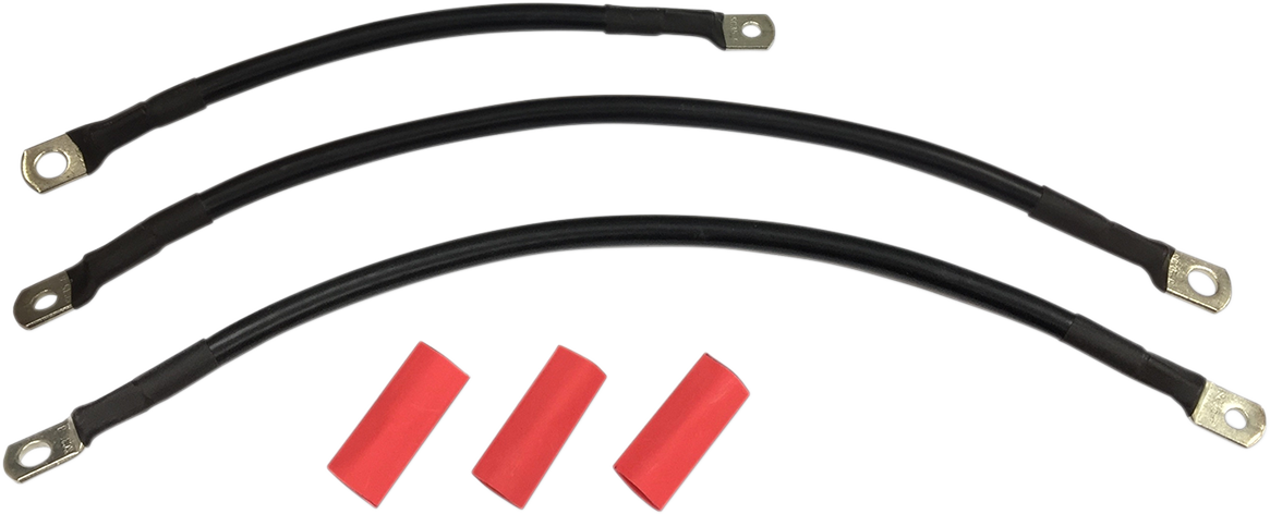 Black Battery Cable Set - '94-'09 Dyna