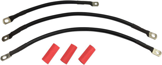 Black Battery Cable Set - '94-'09 Dyna