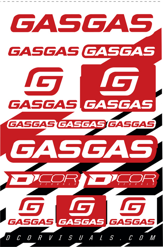 GasGas Decal Sheet