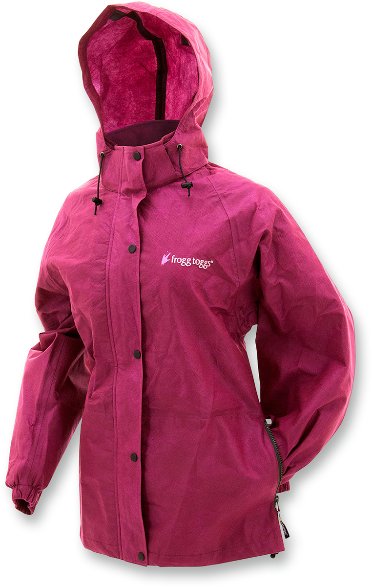 Women's Pro Action Rain Jacket - Cherry - Large