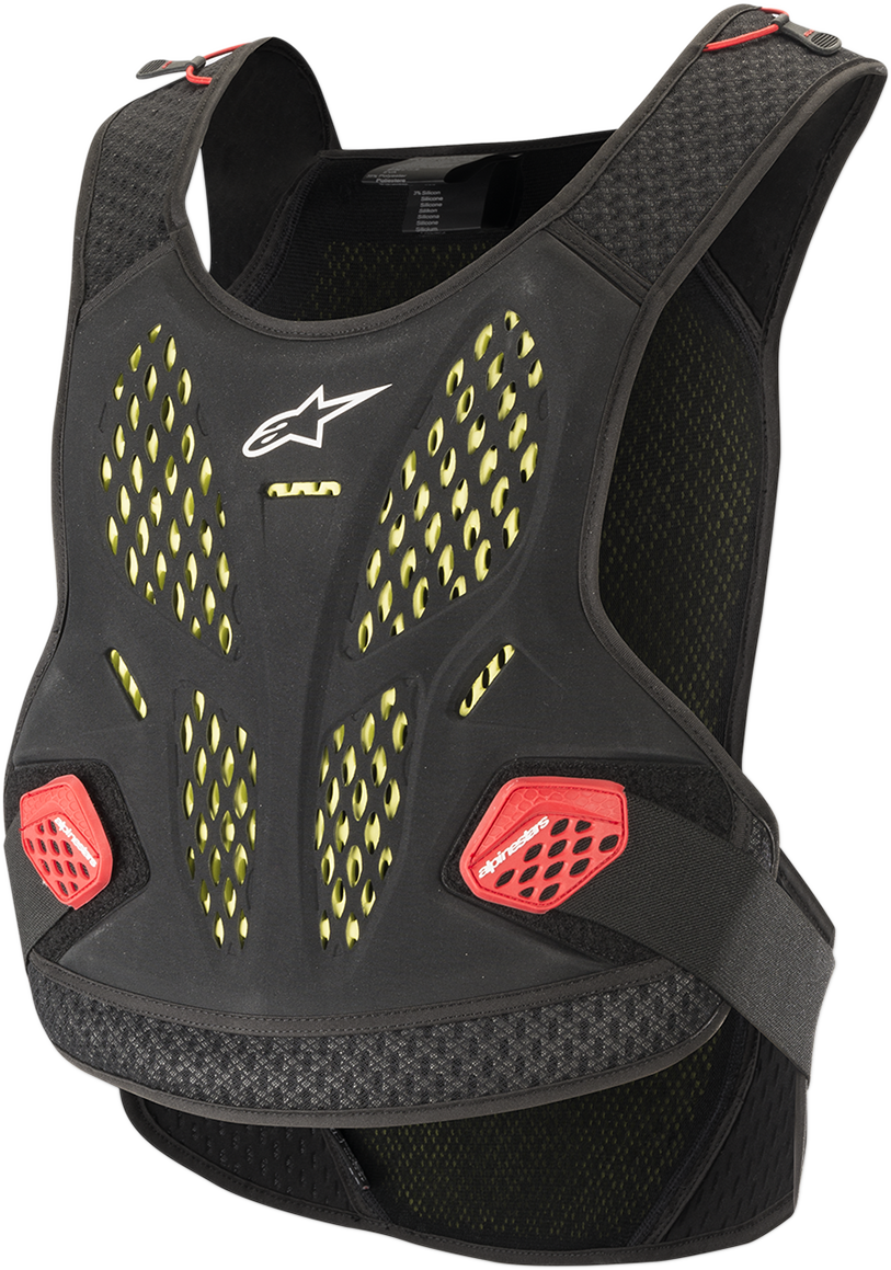 Protector de pecho Alpinestars Sequence - Negro/Amarillo/Rojo