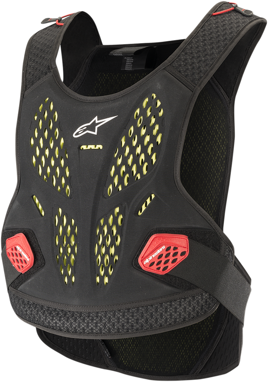 Protector de pecho Alpinestars Sequence - Negro/Amarillo/Rojo