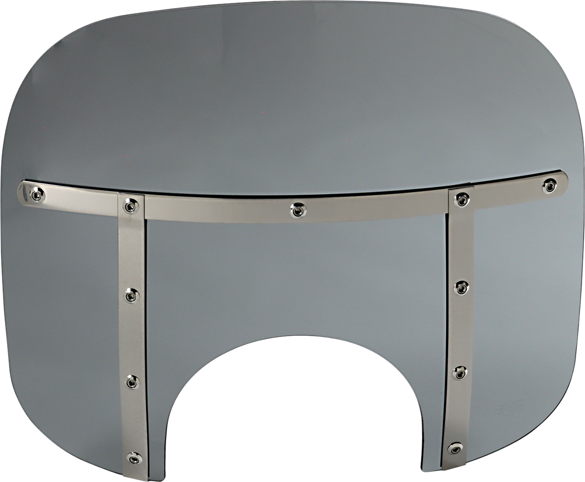 Fats Windshield - 13" - 9" Headlight - Black Smoke